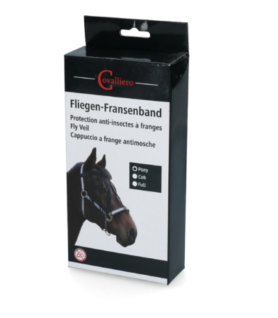 Fliegenstirnriemen für Pferde mit Klettverschluss, Größe Full Pony