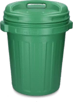 Futtertonne mit Drehverschluss, 40 l, Grün – Bild 2
