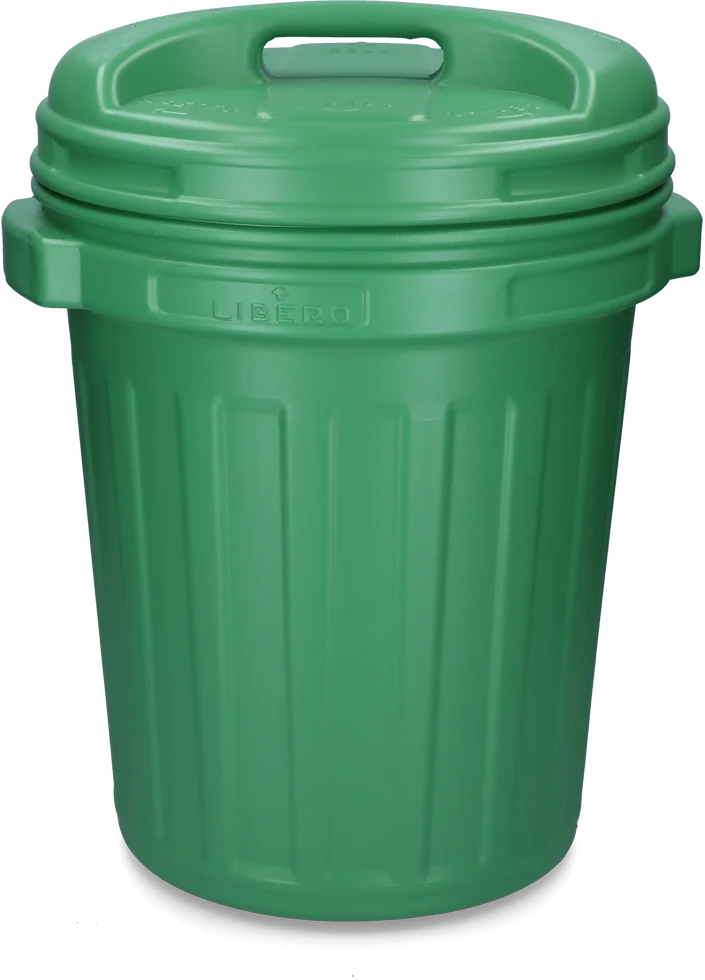 Futtertonne mit Drehverschluss, 40 l, Grün – Bild 2