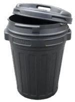 Futtertonne mit Drehverschluss, 70 l, Schwarz – Bild 3