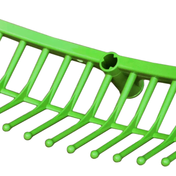 Futterrechen aus grünem Kunststoff, Lochdurchmesser 26 mm