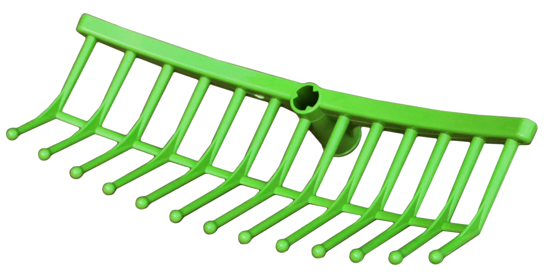 VOER001K.png Futterrechen aus grünem Kunststoff, Lochdurchmesser 26 mm – Bild 1