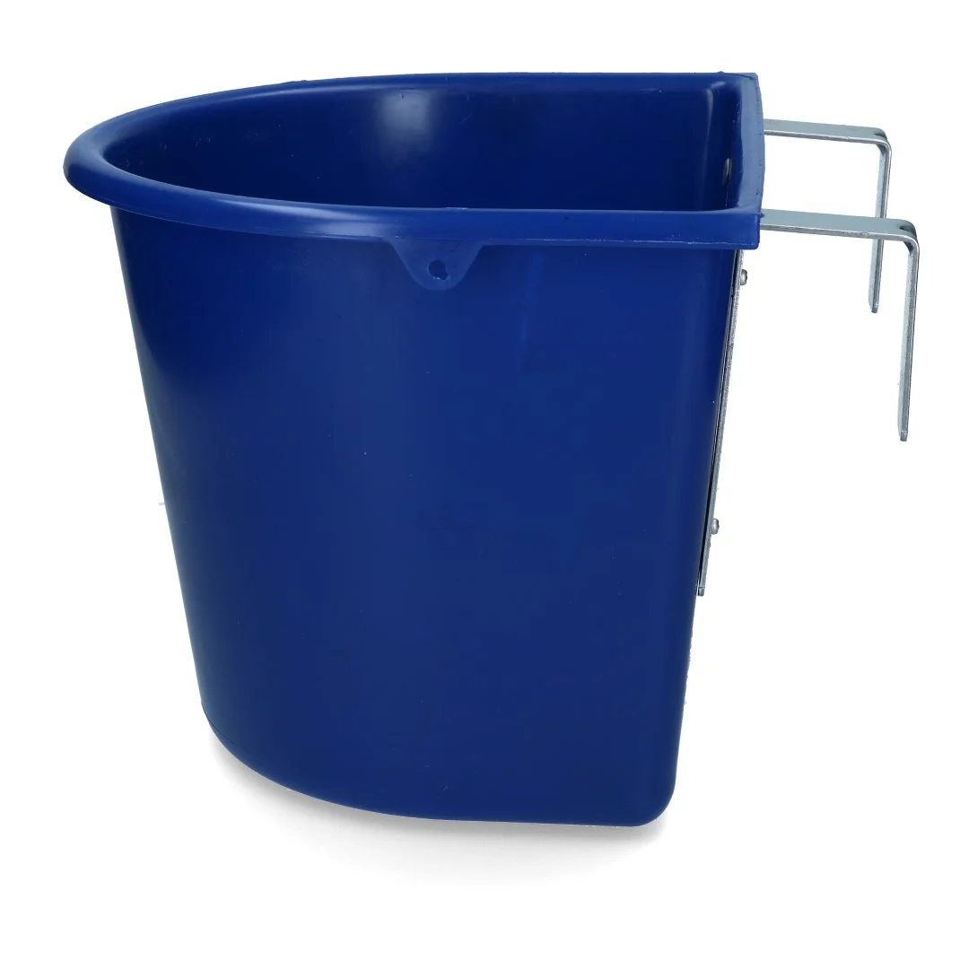 Einhängbarer Futtertrog mit Haken, 15 l, Dunkelblau – Vplast – Bild 2