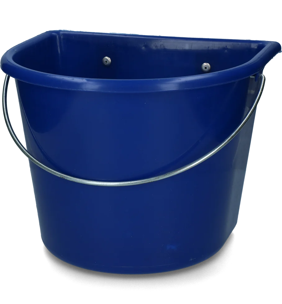 VOERA023.png Futtertrog mit Aufhängehaken und Tragegriff, 15 l, Dunkelblau – Vplast – Bild 1