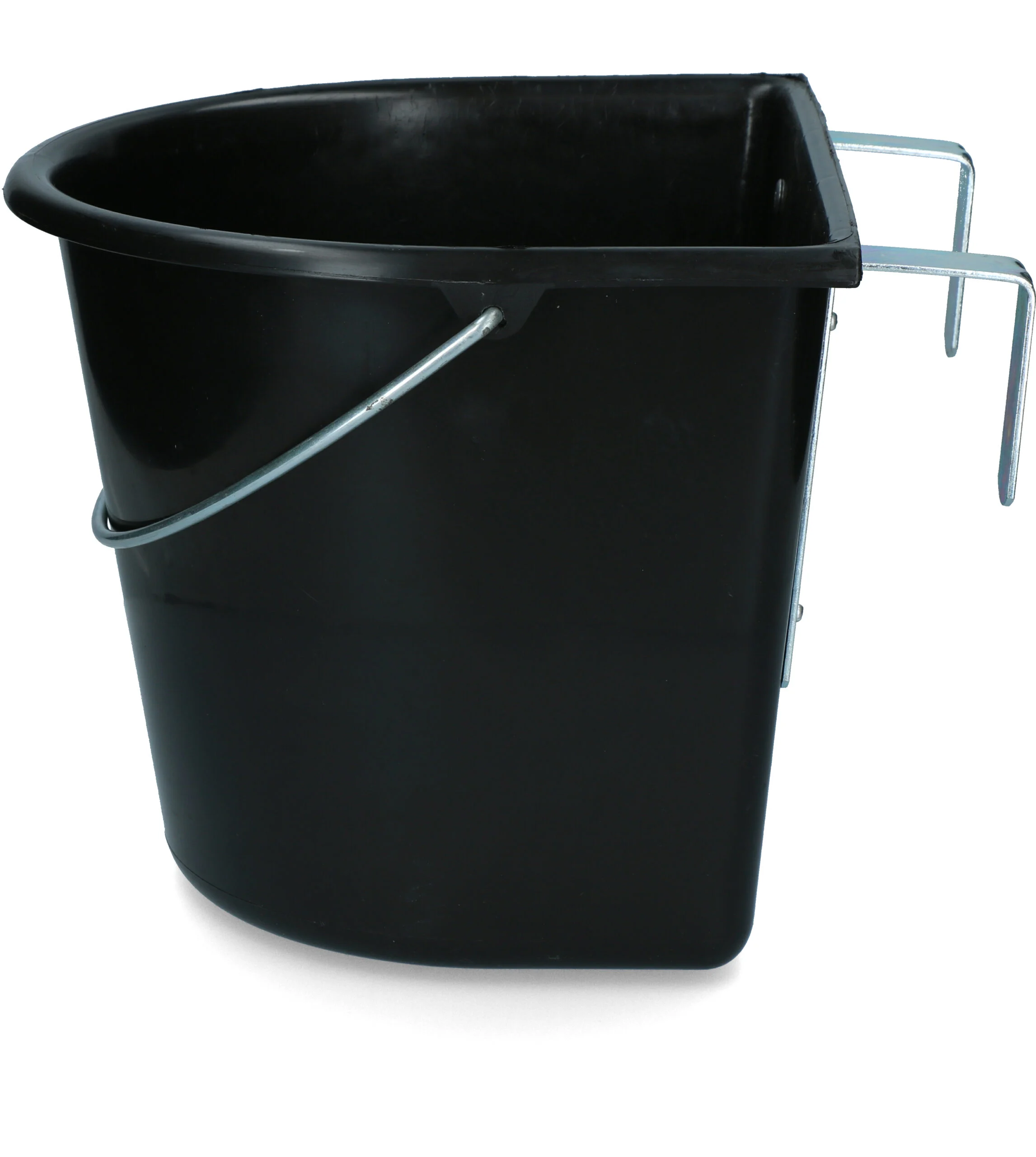 VOERA0292EXTRA.jpg Futtertrog mit Aufhängehaken und Tragebügel, 15 l, Schwarz – Vplast – Bild 1