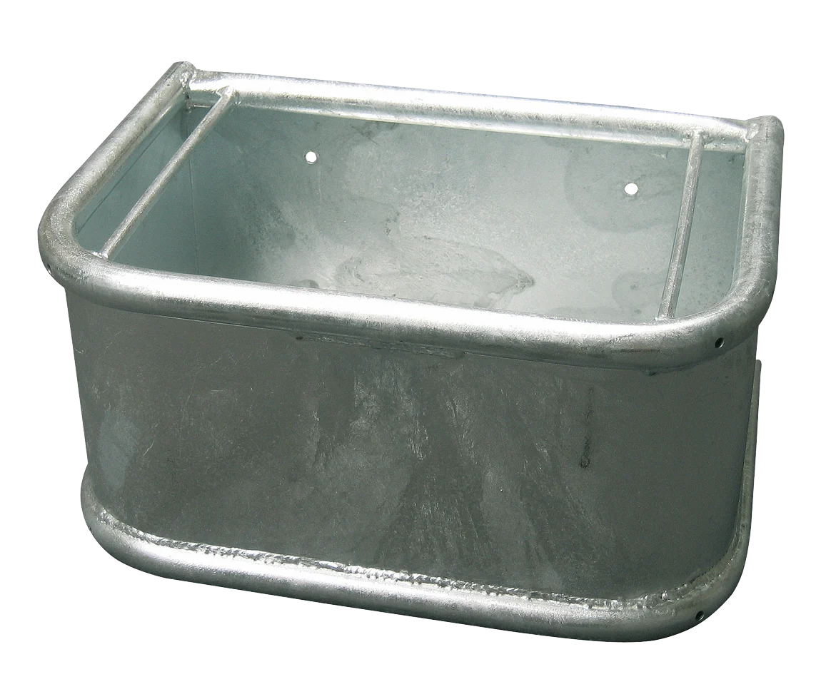Pferdefuttertrog, feuerverzinkt, ca. 35 l – Bild 1