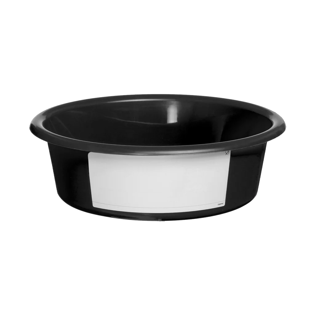 Pferdefuttertrog, 6 l, Schwarz – Vplast – Bild 1