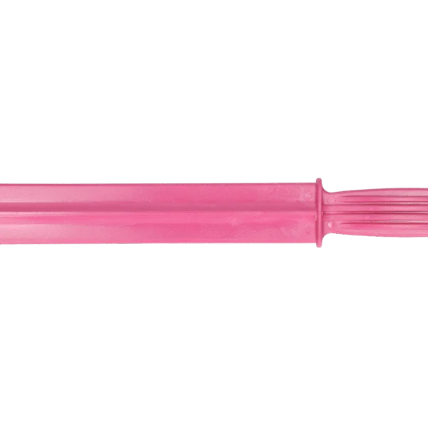 Futterrührer aus Kunststoff mit Aufhängeöse, 38 cm, Rosa – Vplast
