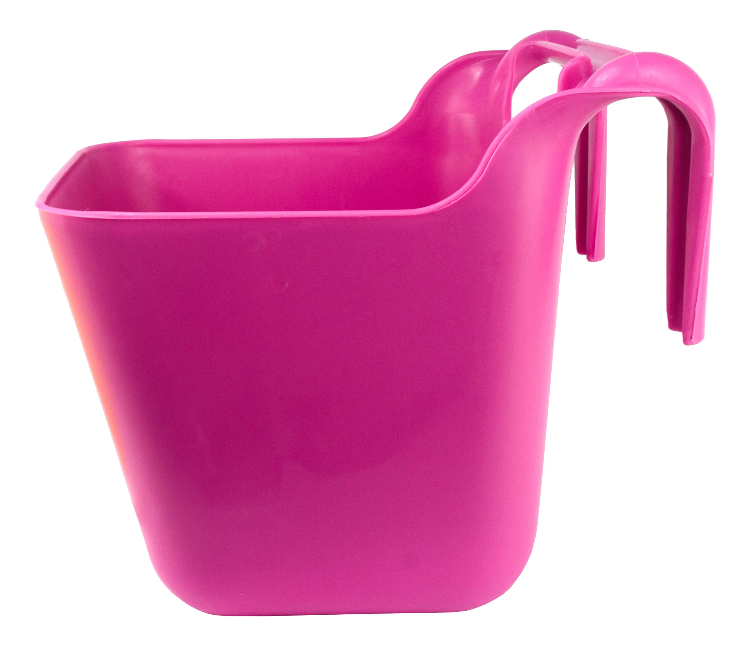 Aufhängbare Pferdefutterschale mit Griff, 14 l, Rosa – Ok-Plast – Bild 3