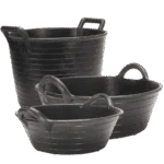Futtertrog aus Naturkautschuk für Futter und Wasser, 20 l – Gobel