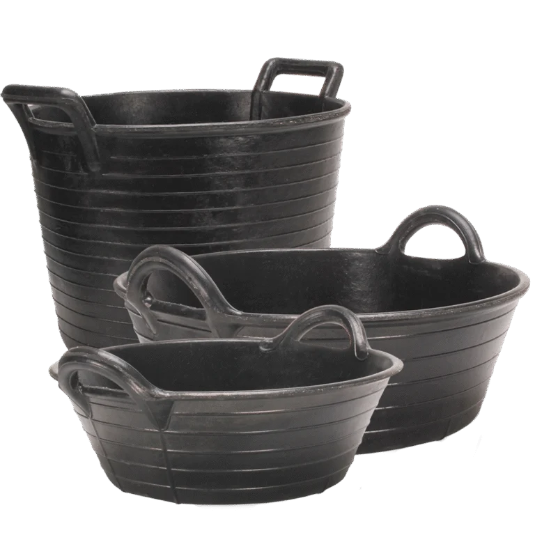 Futtertrog aus Naturkautschuk für Futter und Wasser, 20 l – Gobel