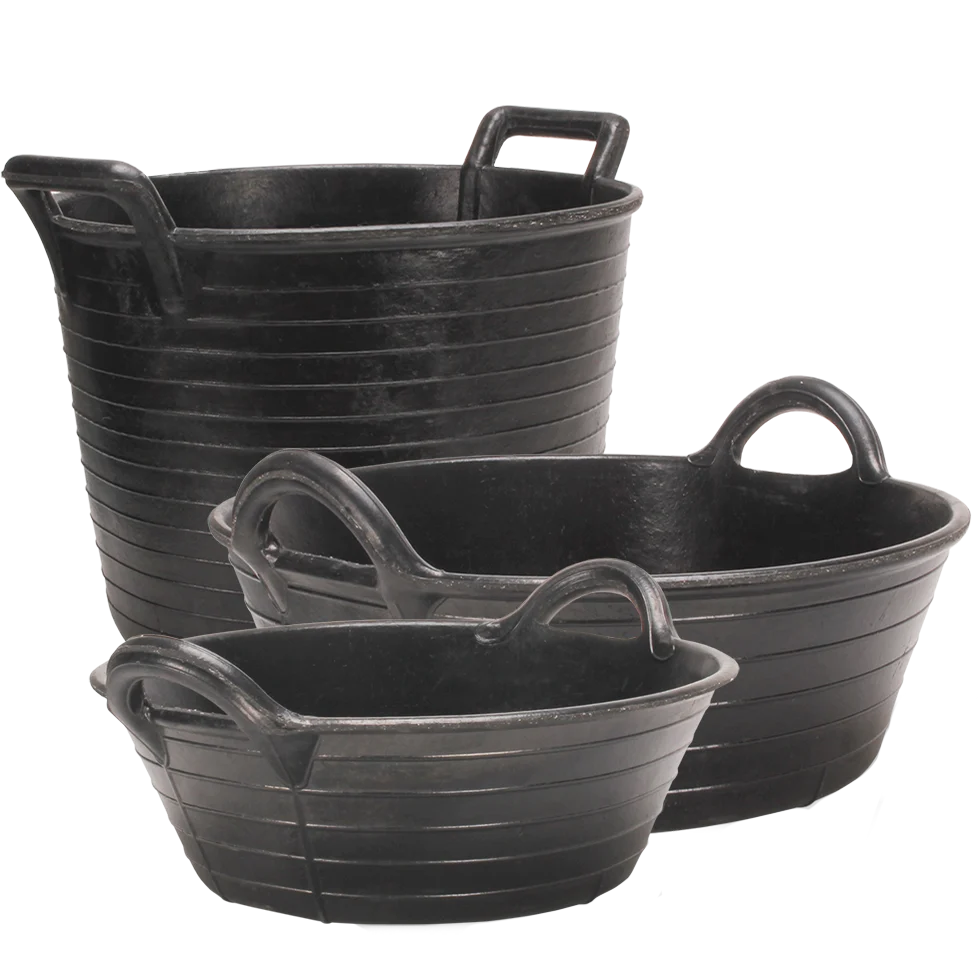 Futtertrog aus Naturkautschuk für Futter und Wasser, 20 l – Gobel – Bild 1