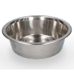 Futter- und Trinknapf aus Edelstahl, Ø 28 cm
