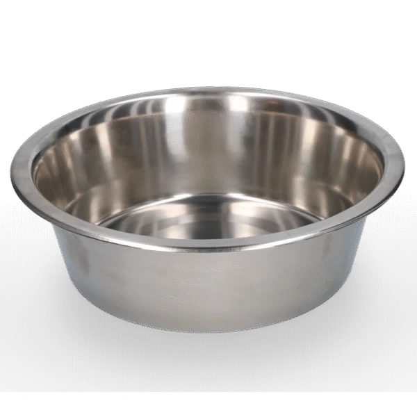 Futter- und Trinknapf aus Edelstahl, Ø 28 cm