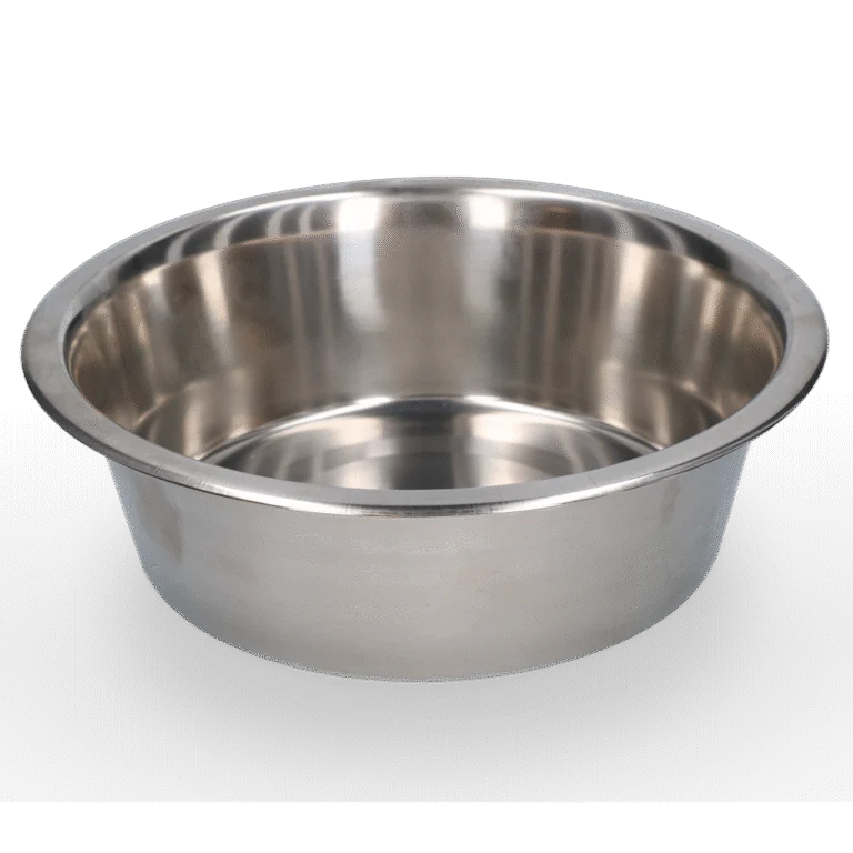 Futter- und Trinknapf aus Edelstahl, Ø 28 cm