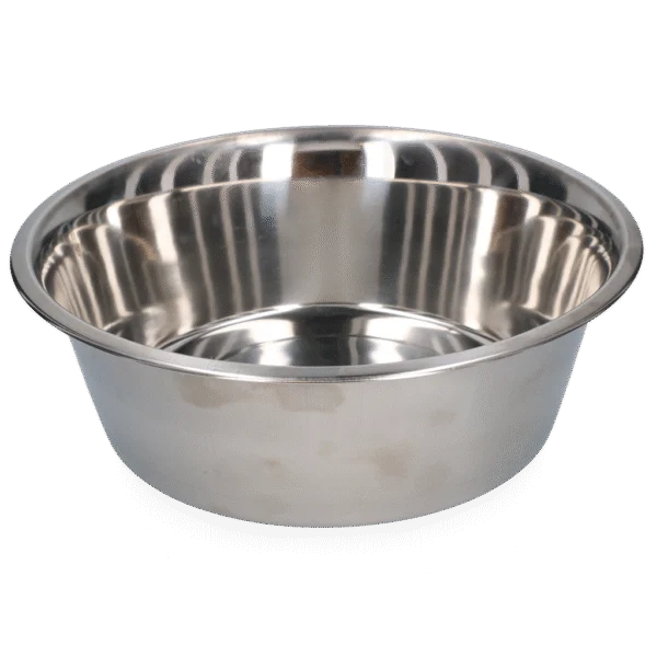 Hunde Futter und Wassernapf aus Edelstahl, Ø 34 cm