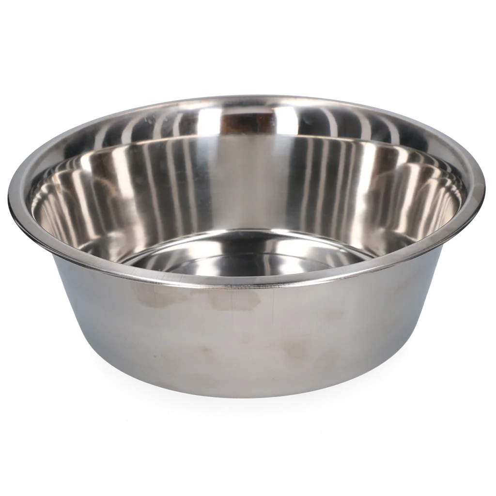 Hunde Futter und Wassernapf aus Edelstahl, Ø 34 cm – Bild 1