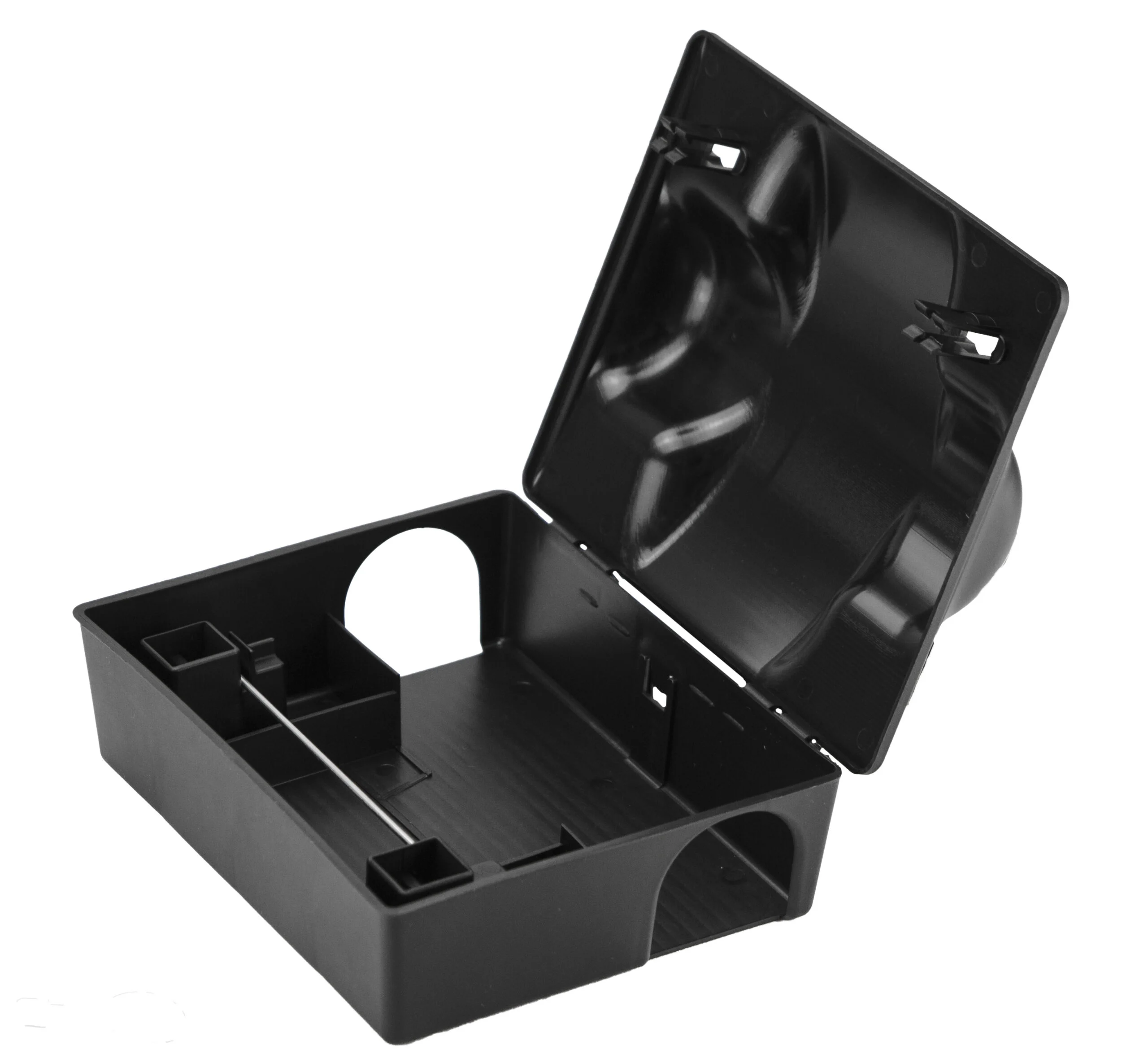 Rattenköderbox mit Rattenfalle und Schlüssel, 23,5 x 19,5 x 10,5 cm – Hofman Pest Control Dual Bait – Bild 2