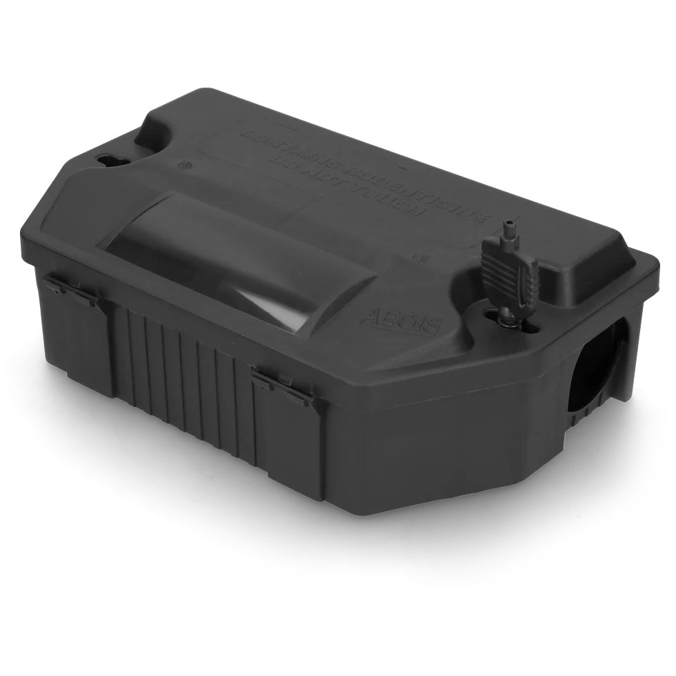 Rattenköderbox mit Schlüssel, 33 x 21 x 10 cm – Hofman Pest Control Aegis Mini Rat – Bild 1