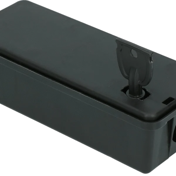 Mäuseköderbox in Tunnelform mit Schlüssel, 17,3 x 6,9 x 5,2 cm – Hofman Pest Control