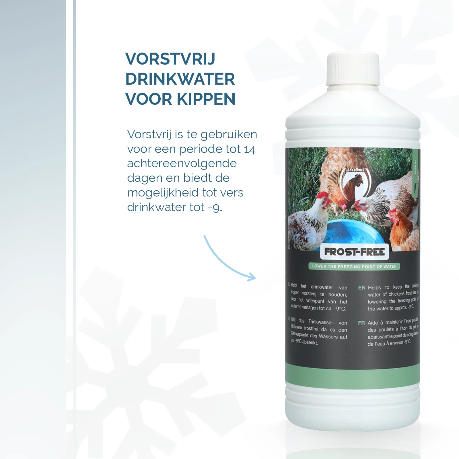 Trinkwasserzusatz für Hühner bei Frost, 1 l – Excellent Vorstvrij – Bild 4