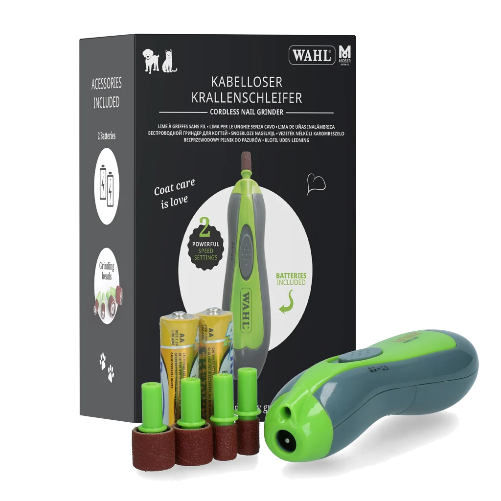 WAHL23020050.png Kabellose Krallenschleifmaschine für Hunde und Katzen mit 4 Aufsätzen – Wahl – Bild 1