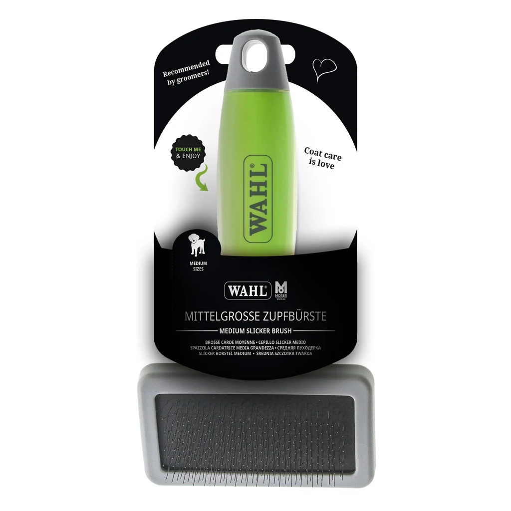 WAHL29997065.jpg Slicker Bürste für lose Haare und Verfilzungen – Wahl Slicker Bürste Medium – Bild 1