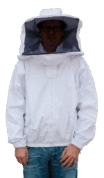 Imkerjacke aus Baumwolle mit Hut und Schleier, Größe L – Hofman Pest Control – Bild 2