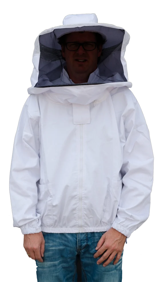 Imkerjacke aus Baumwolle mit Hut und Schleier, Größe XXL – Hofman Pest Control – Bild 2