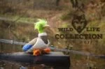 Hundespielzeug aus weichem Plüsch mit Zerrseil und Quietscher – Wild Life Collection Wild Life Dog Ente – Bild 4