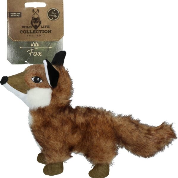 Hundespielzeug zum Kuscheln aus weichem Plüsch – Wild Life Collection Wild Life Dog Fuchs