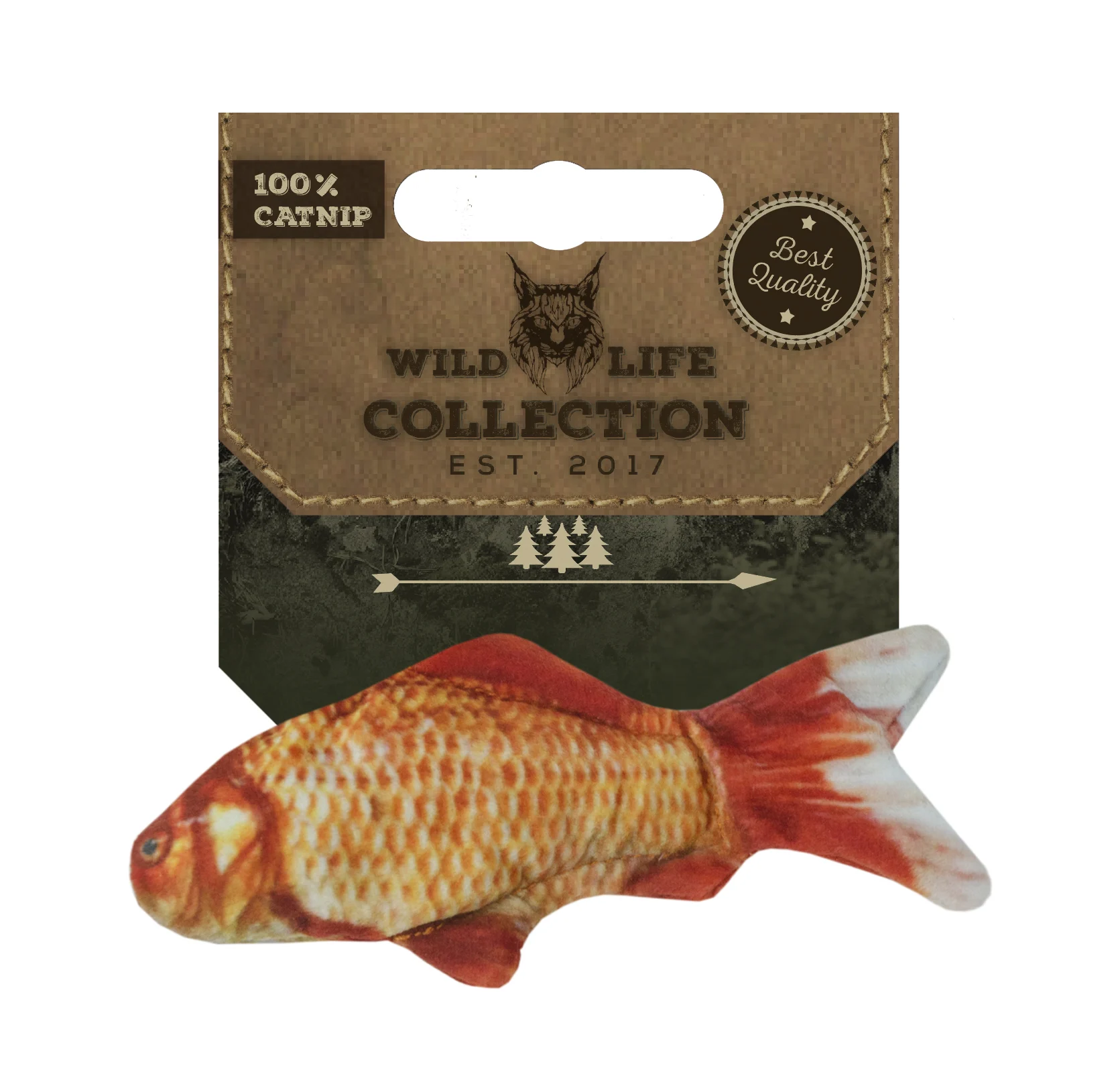 Katzenspielzeug Fisch mit Katzenminze – Wild Life Collection Cat Goldfisch – Bild 1