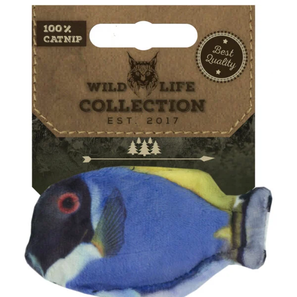 Katzenspielzeug Fisch mit Katzenminze – Wild Life Collection Cat Blauer Doktorfisch