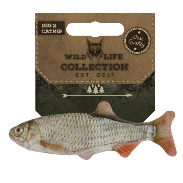 Katzenspielzeug Fisch Rotauge mit Katzenminze – Wild Life Collection Cat Rotauge