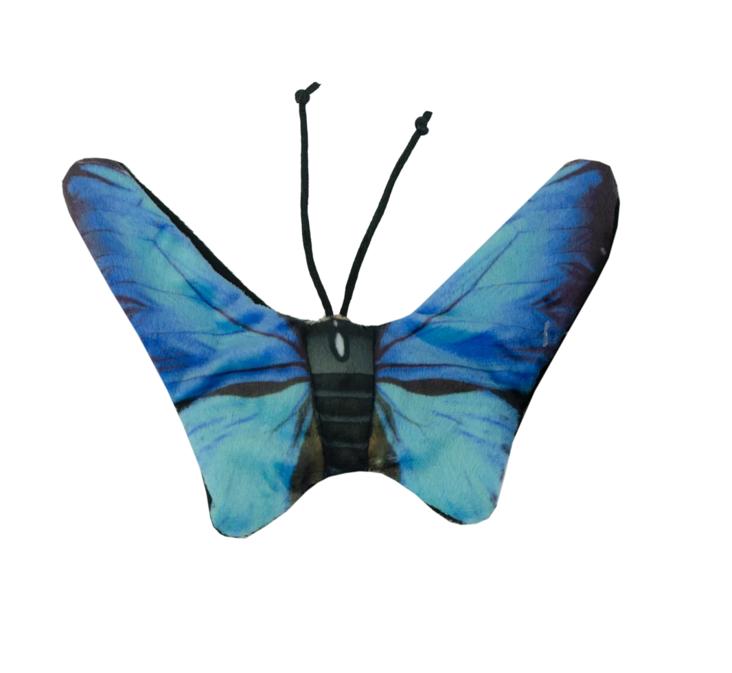 Katzenspielzeug Schmetterling mit Katzenminze – Wild Life Collection Cat Blauer Schmetterling – Bild 2