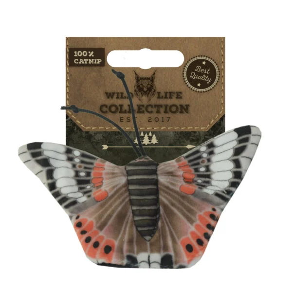 Spielschmetterling für Katzen mit Katzenminze – Wild Life Collection Cat Admiral
