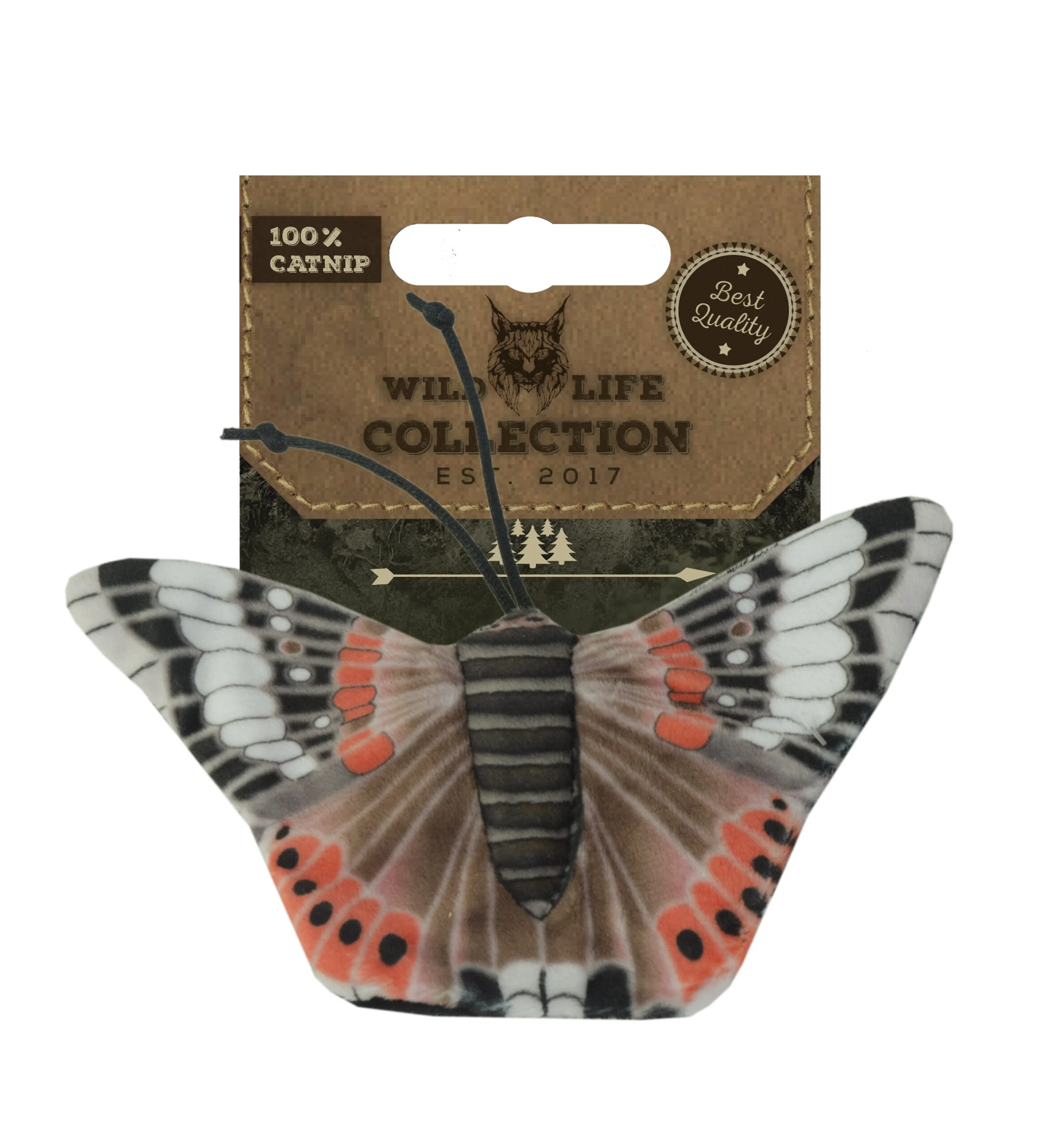 WILD0321.jpg Spielschmetterling für Katzen mit Katzenminze – Wild Life Collection Cat Admiral – Bild 1