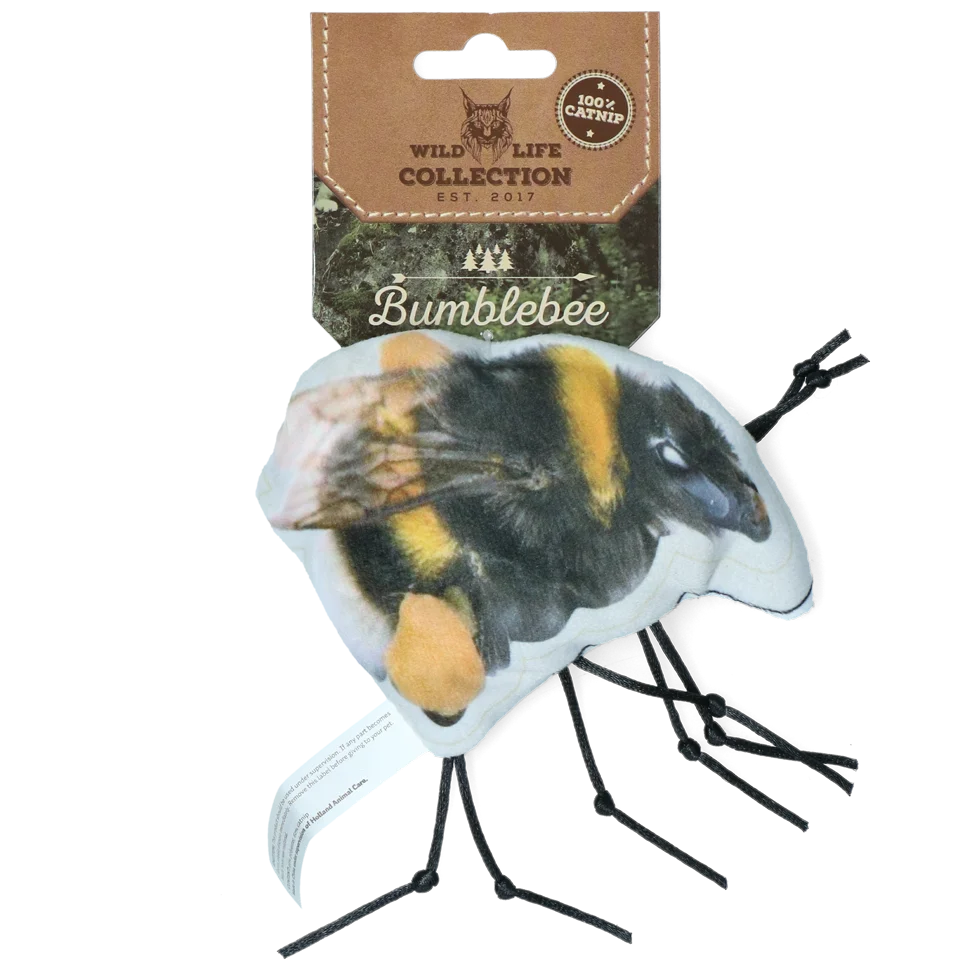 WILD037.png Katzenspielzeug in Hummelform mit Katzenminze – Wild Life Collection Cat Hummel – Bild 1