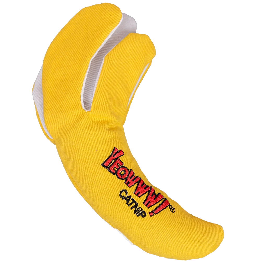Katzenspielzeug Banane, geschält und mit Katzenminze gefüllt, 18 cm – Yeowww! Chicata Banana Peeled – Bild 2