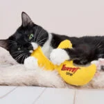 Katzenspielzeug Banane, geschält und mit Katzenminze gefüllt, 18 cm – Yeowww! Chicata Banana Peeled – Bild 3
