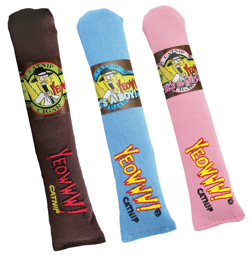 Spielzigarre für Katzen mit Katzenminze, Rosa, 18 cm – Yeowww! Cigar – Bild 2