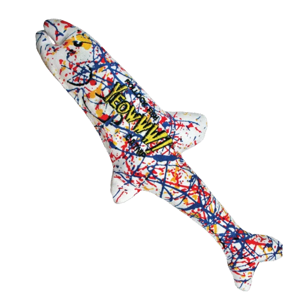 Katzenspielzeug Fisch mit Katzenminze, 18 cm – Yeowww! Pollock Fish