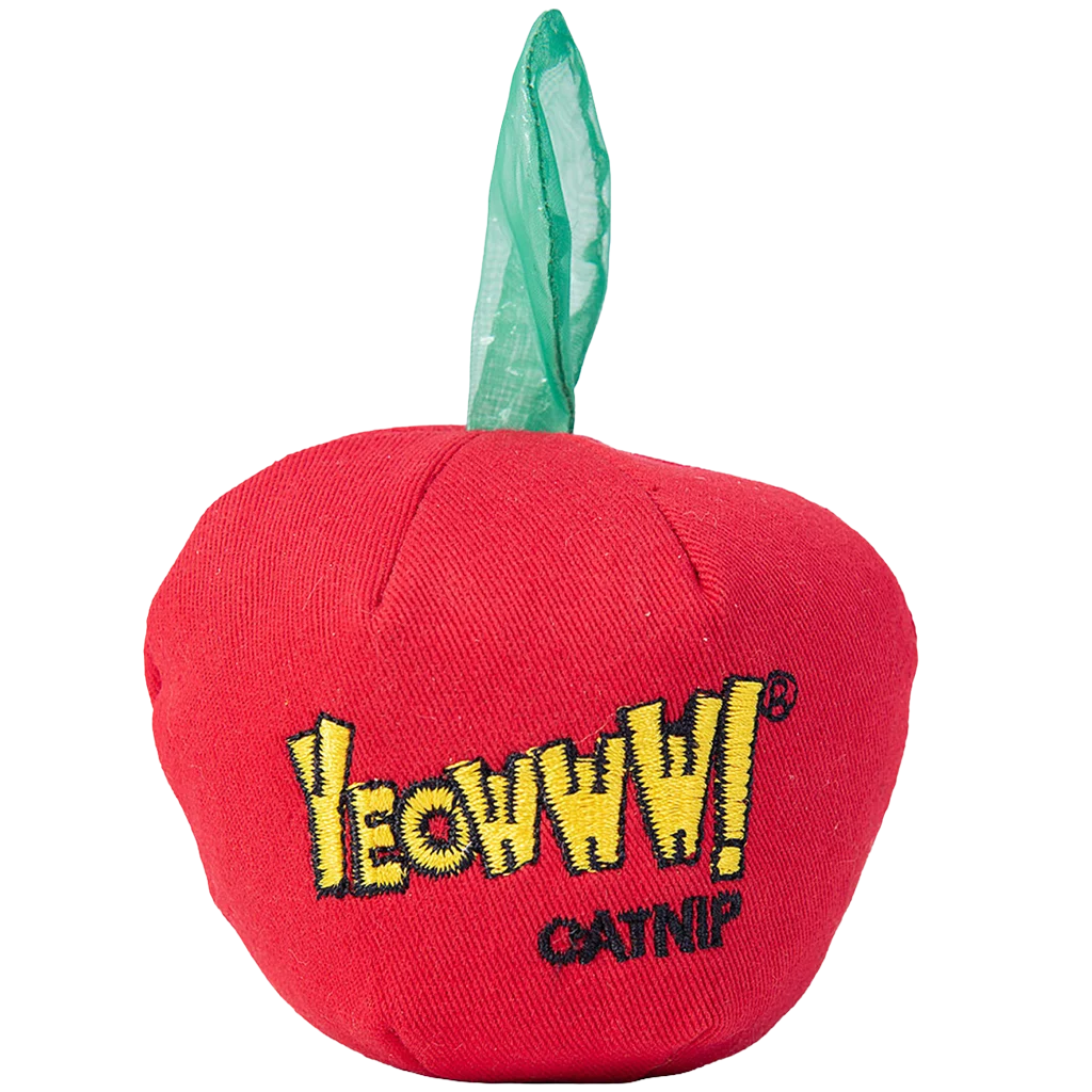 Katzenspielzeug Apfel mit Katzenminze, 7,6 cm – Yeowww! Apple – Bild 1