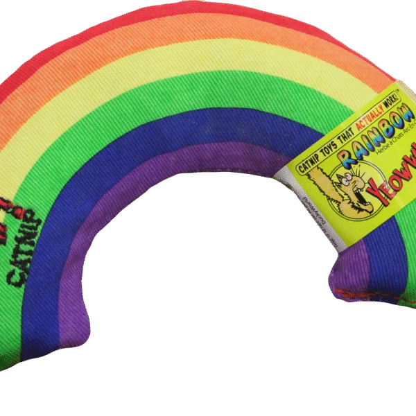 Katzenspielzeug Regenbogen mit Katzenminze, 17,7 cm – Yeowww! Rainbow