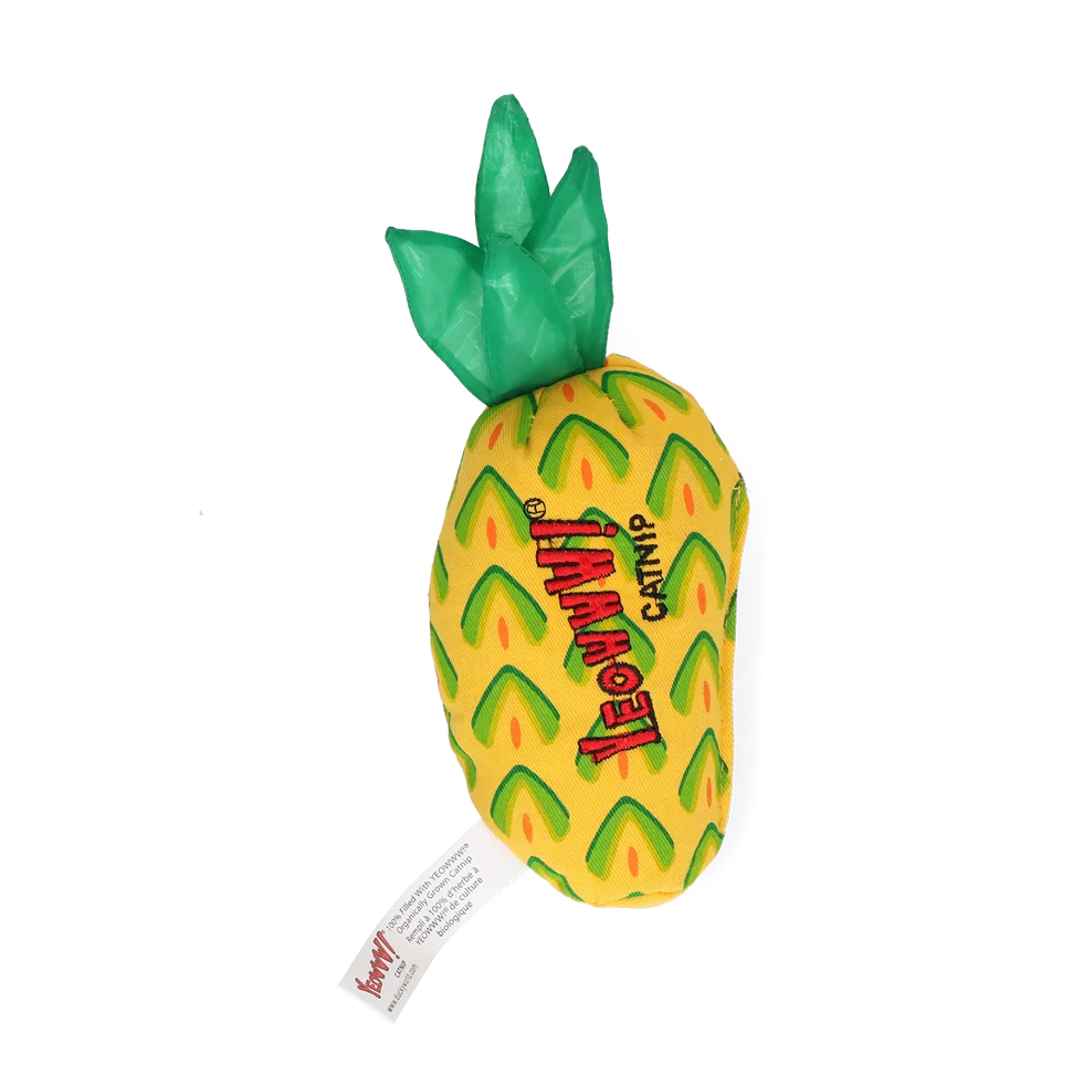 Katzenspielzeug Ananas mit Catnip, 17,7 cm – Yeowww! Pineapple – Bild 2