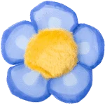 Spielblume für Katzen mit Katzenminze und knisternden Blütenblättern, Blau – Yeowww! Daisy's Flower Tops – Bild 2