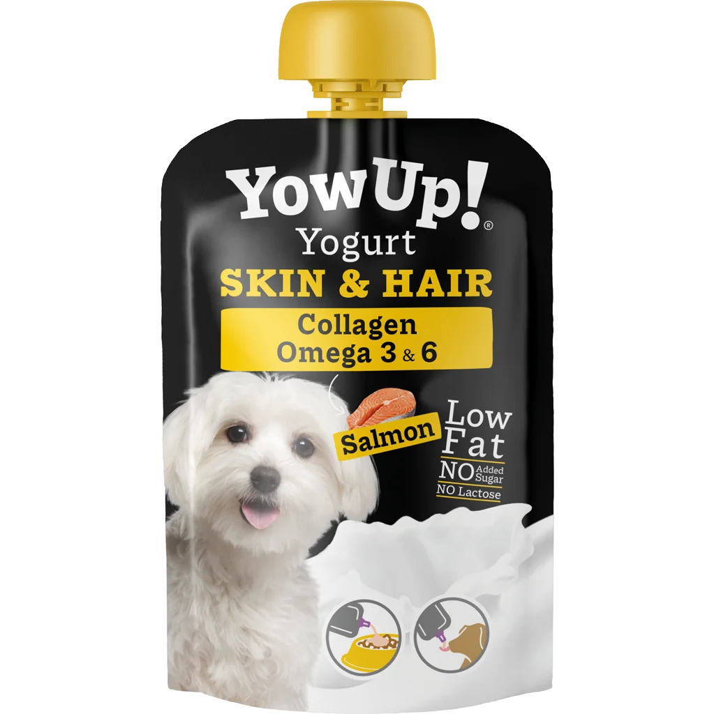 Joghurthergänzung für Hunde mit Lachs und Fischöl – YowUp! Yogurt Dogs Skin & Hair Salmon – Bild 1