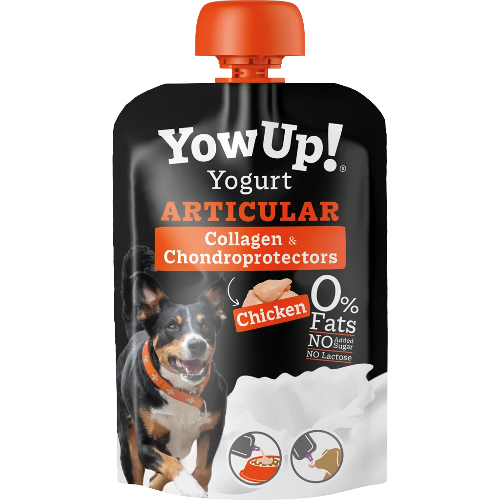 YOWUP112.png Joghurt Ergänzungsfuttermittel für Hunde mit Huhn und Kollagen – YowUp! Yogurt Dogs Articular Chicken – Bild 1