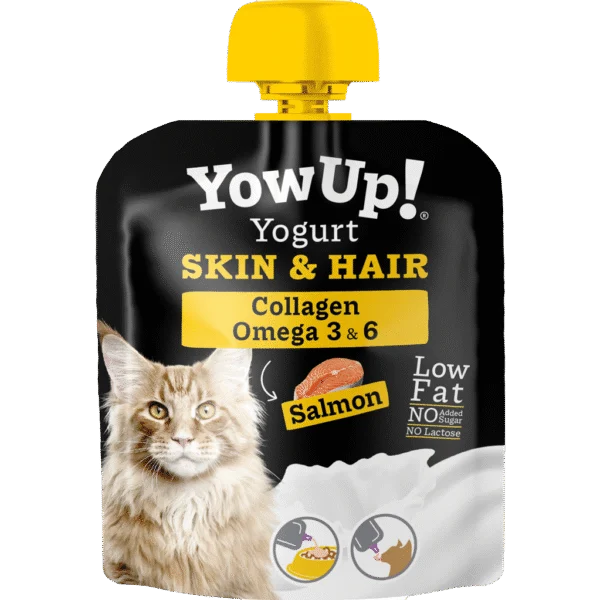 Katzenjoghurt mit Lachs, laktosefrei – YowUp! Yoghurt Cats Salmon Skin & Hair