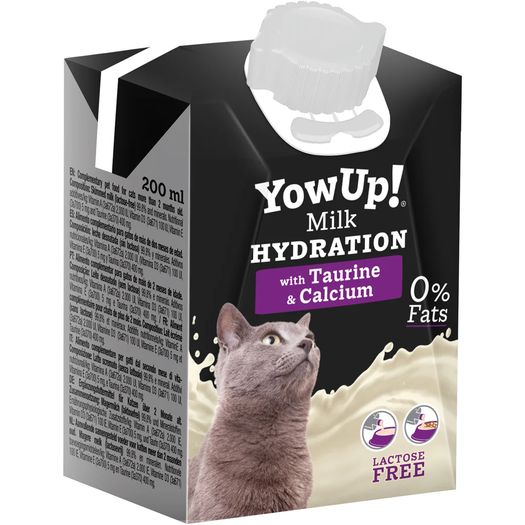 YOWUP260.png Laktosefreie und fettfreie Katzenmilch, 200 ml – YowUp! Cat Milk Hydration – Bild 1